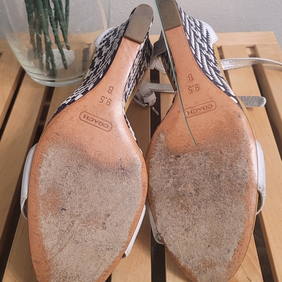 Coach Wedge Sandals White - Picture 4 of 4